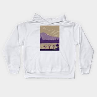 Interlaken and the  Swiss Alps in Bern Switzerland WPA Art Deco Poster Kids Hoodie